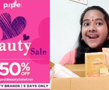 Purple Haul 2020 || I Love Beauty Sale 50% offer from 500Beauty Brands|| VASANTHI MEE NELLORE AMMAYI