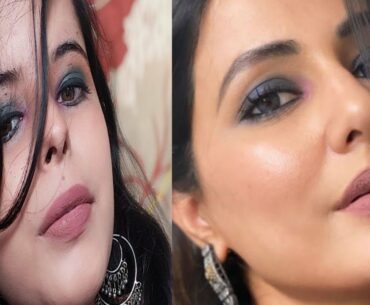 Hina khan inspired makeup look. (Masu ali)