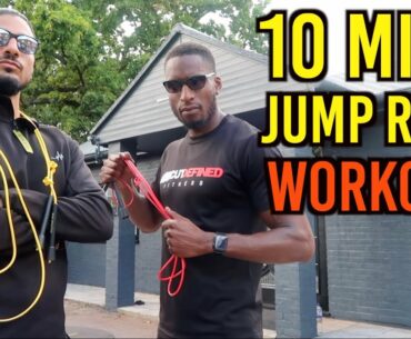 (SUPER QUICK SWEAT!) TOTAL BODY JUMP ROPE WORKOUT // NO GYM REQUIRED!! // FOLLOW ALONG