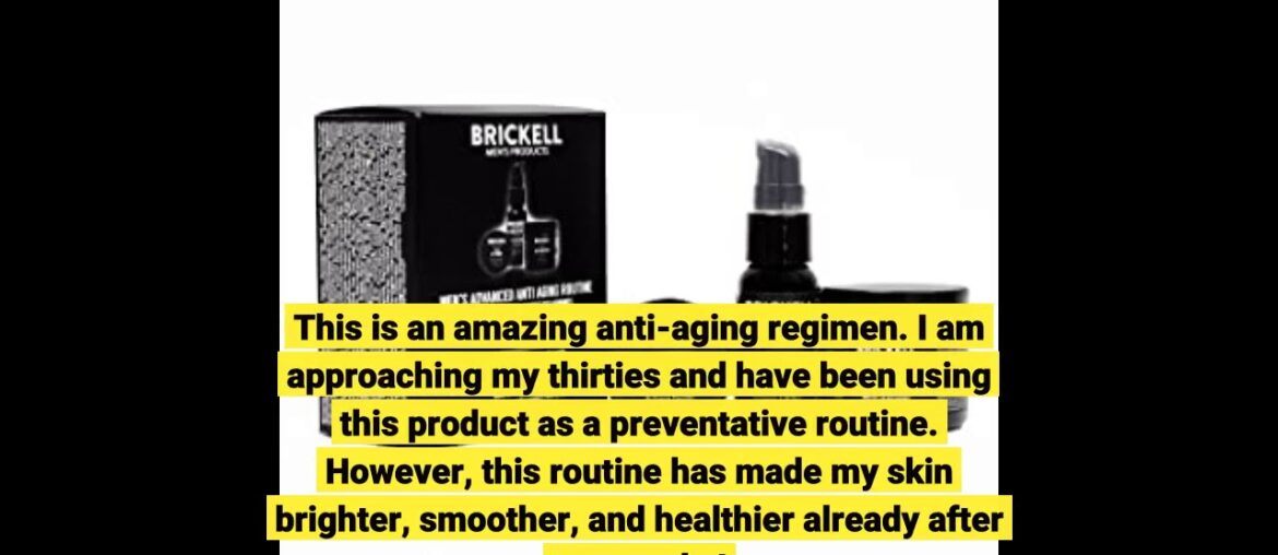 User Review: Brickell Men's Advanced Anti-Aging Routine, Night Face Cream, Vitamin C Facial Ser...