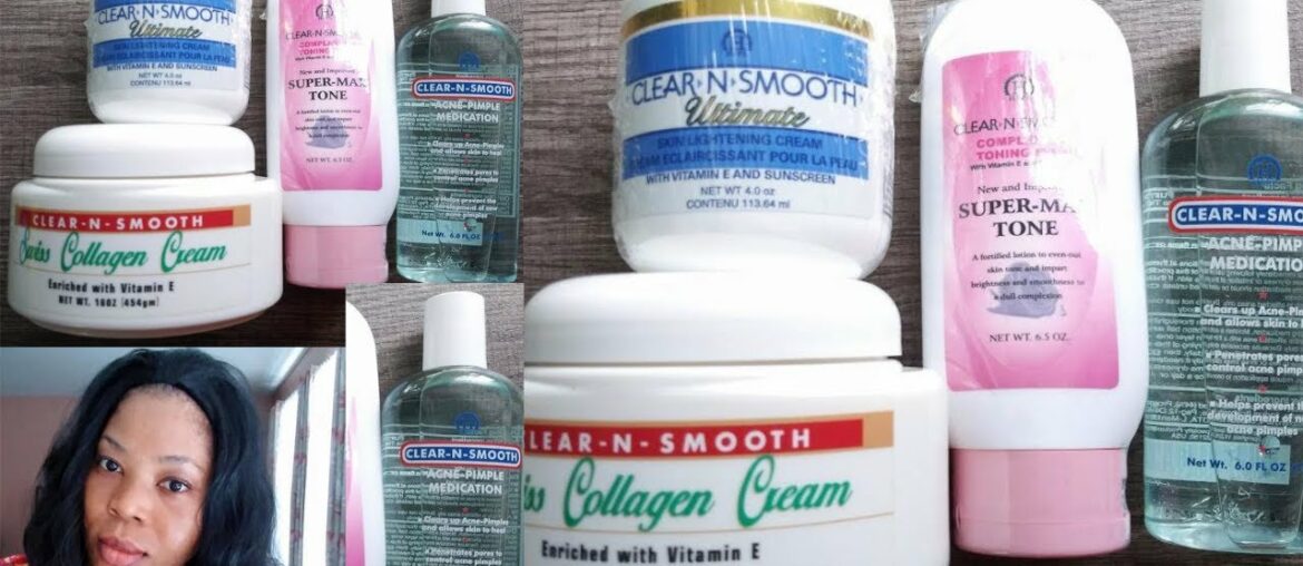 CLEAR AND SMOOTH All Inclusive Beauty Line For Most Skin Color With Collagen Vitamin E And Sunscreen