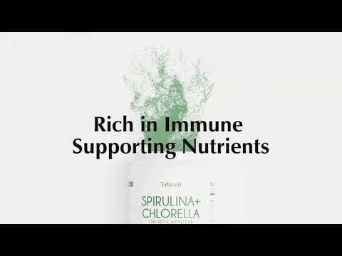 Organic Spirulina & Cracked Cell Chlorella Chlorophyll Capsules- Supports Healthy Immune Sys Reviews