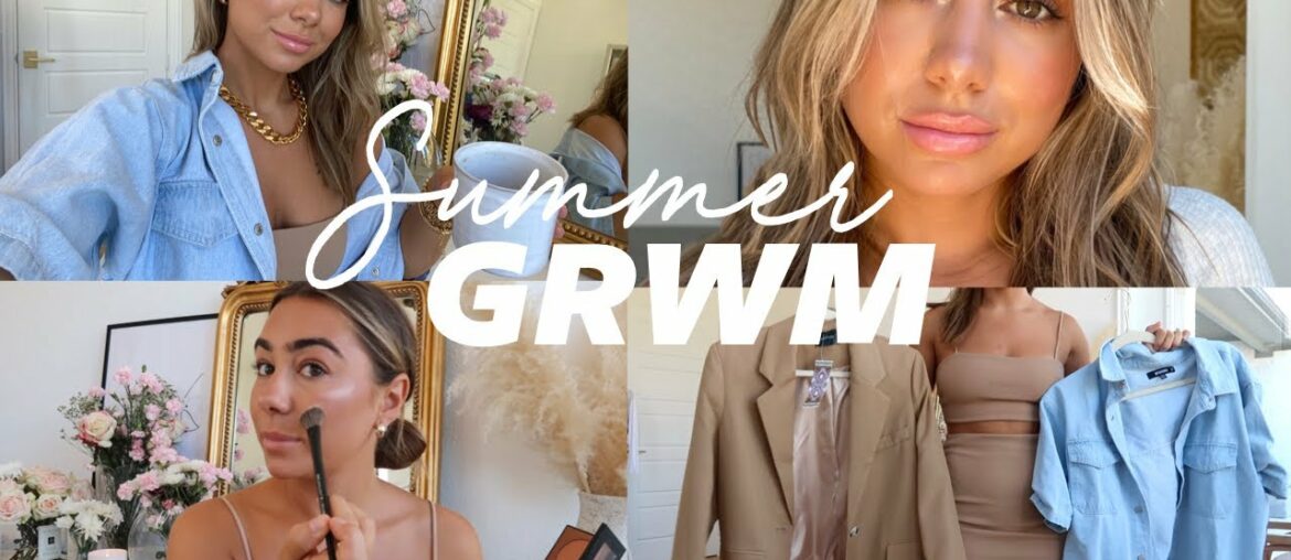 GET READY WITH ME: SUMMER DAY! Makeup, Hair, Outfit | Julia Havens