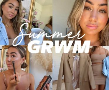 GET READY WITH ME: SUMMER DAY! Makeup, Hair, Outfit | Julia Havens