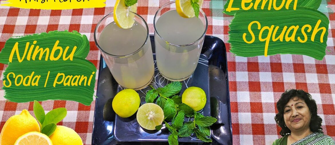 Lemon Squash / Nimbu Soda | Boost Immunity | Shikanji | Summer Drink | Lemonade | ANISKITCHEN |