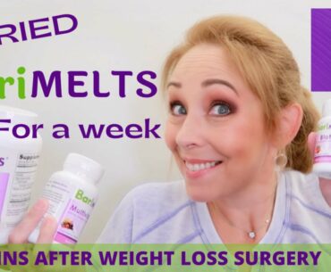 I TRIED BARIMELTS FOR A WEEK // BARIATRIC VITAMIN REVIEW //  VITAMINS AFTER WEIGHT LOSS SURGERY