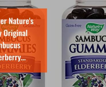 Get Nature's Way Original Sambucus Elderberry Lozenges with Vitamin C, Gluten Free, Vegetarian,...