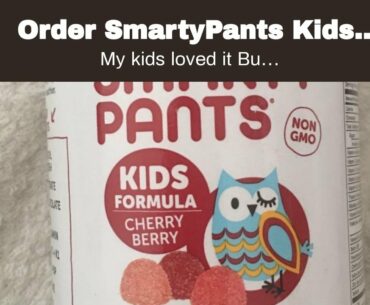 Order SmartyPants Kids Formula Daily Gummy Multivitamin: Vitamin C, D3, and Zinc for Immunity,...