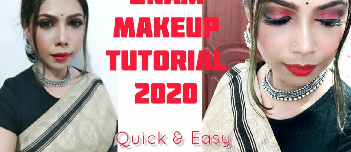 Onam Makeup Look 2020 | Quick & Easy makeup tutorial | Onam makeup | Wedding Makeup look kannada