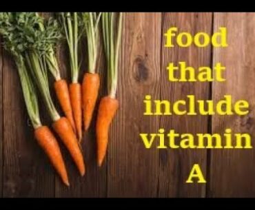 Food names that include vitamin A