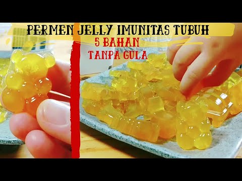 PERMEN JELLY IMUNITAS TUBUH, TANPA GULA | GINGER HONEY GUMMIES IMMUNITY BOOSTING