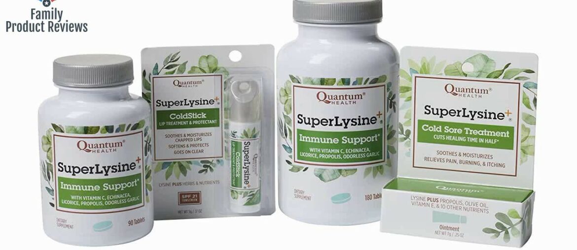 Quantum Health Super Lysine / Advanced Formula Lysine Immune Support with Vitamin C Echinacea Li