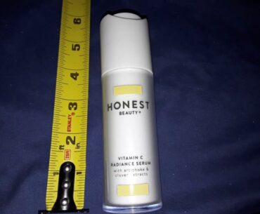 Our New Review: Honest Beauty Vitamin C Radiance Serum with Artichoke & Clover Extracts  Parab...
