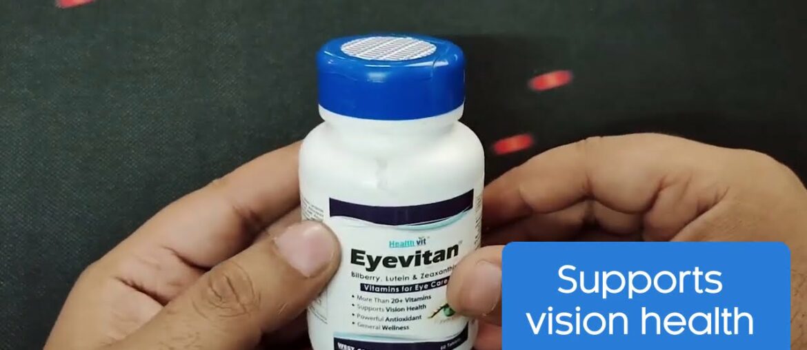 Healthvit Eyevitan Bilberry , Lutein & Zeaxanthin 60 Capsules For Vitamins for Eye Care