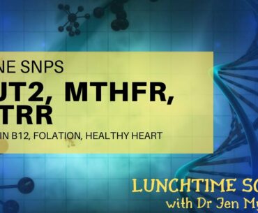 Healthy Heart FUT2, MTHFR, MTRR Vitamin B12, Folation,  July 17th   Dr  Jen Myers