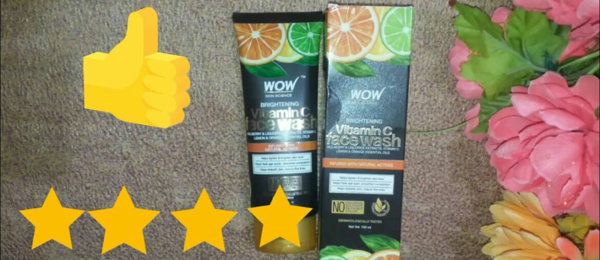 WOW Skin Science Brightening Vitamin C Face Wash review | facewash for all skin types|