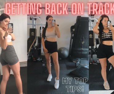 FITNESS VLOG: GETTING BACK ON TRACK + STAYING MOTIVATED | HOW TO USE MYFITNESSPAL