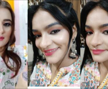 Swati Bhambra inspired makeup look| white eyeshadow| Makeup with white outfit| Kiran Aheer