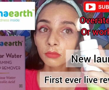 Mamaearth Micellar Water Foaming Makeup Remover | New lauch | First live review