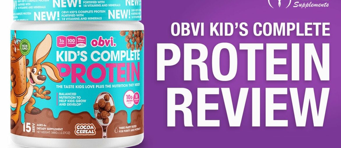 OBVI Kids Complete Protein Powder Review | Best Protein Powder For Kids | Protein Shakes For Kids