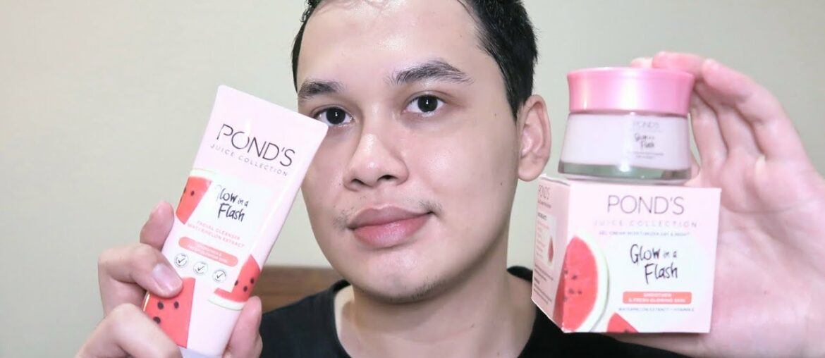 POND'S JUICE COLLECTION Glow in a Flash WATERMELON EXTRACT + VITAMIN E FACE WASH & MOISTURIZER