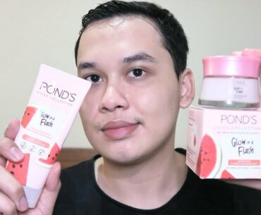 POND'S JUICE COLLECTION Glow in a Flash WATERMELON EXTRACT + VITAMIN E FACE WASH & MOISTURIZER