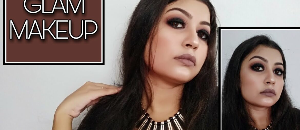 GLAM MAKEUP || BLACK SMOKEY EYES