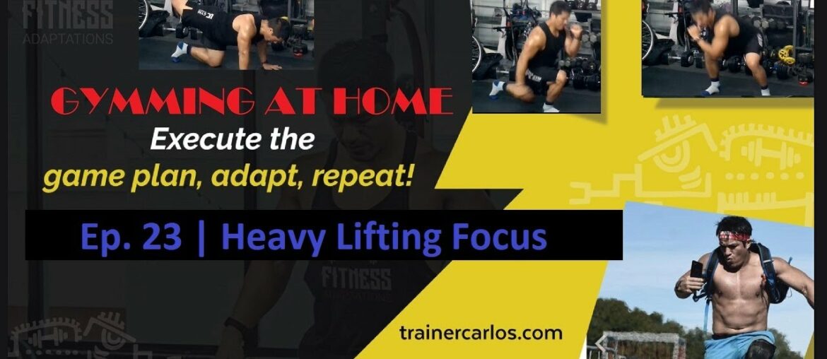 Leg Day with Dumbbells Ep. 23 | Heavy lifting focus