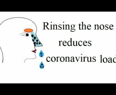 Rinsing the nose with salt water reduces the coronavirus load
