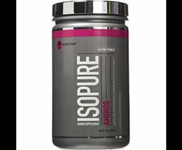 Isopure Amino Supplement, Vitamin C for Immune Support, 5g BCAAs, Essential Amino Acids and L-T...
