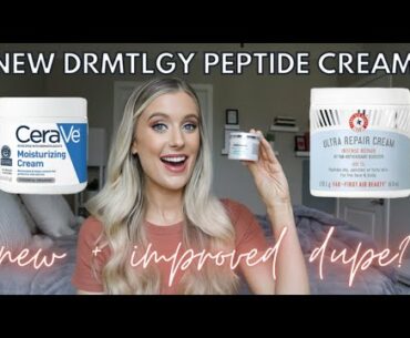NEW DRMTLGY Peptide Night Cream Moisturizer Review | Cerave + First Aid Beauty Dupe?
