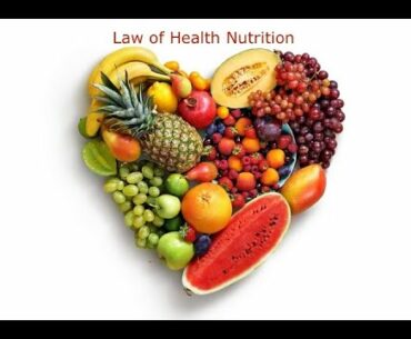 The Law of Health Nutrition / Giving Glory to God in the Investigative Judgment