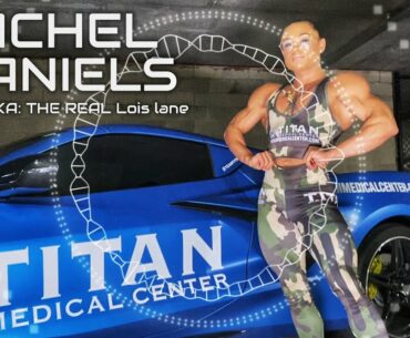 Titan Medical sponsored athlete FBB Rachel Daniels AKA: "Real Lois Lane" stops by the office!