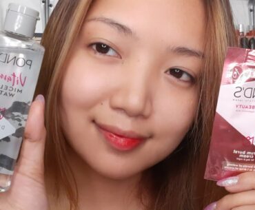 Pond's Vitamin Micellar Water + Pond's White Beauty Serum Burst Cream | Review and Demo