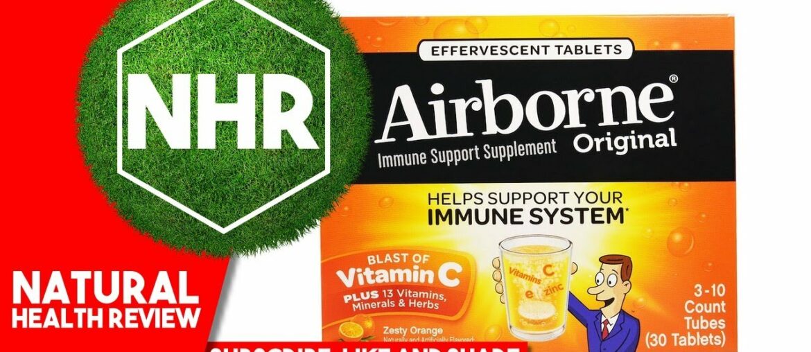 AirBorne, Original, Immune Support, Blast of Vitamin C, Zesty Orange, 3 Tubes, 10 Effervescent