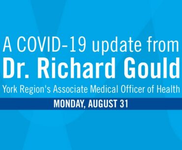 COVID-19 Update - August 31, 2020