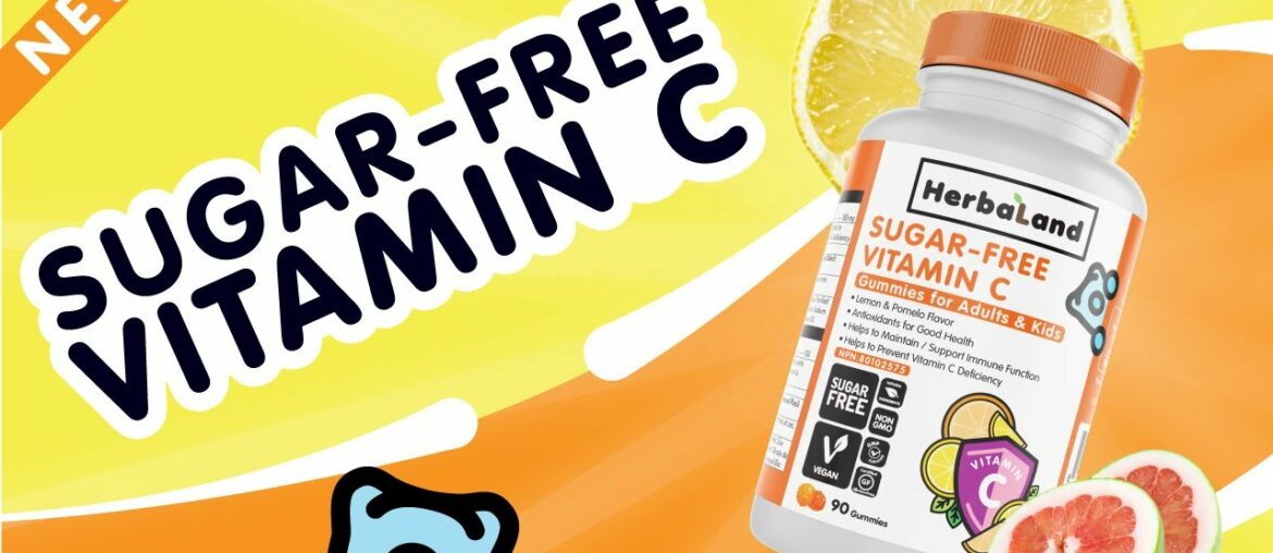 Herbaland Sugar-Free Vitamin C Gummies For Adults & Kids