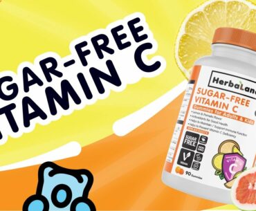 Herbaland Sugar-Free Vitamin C Gummies For Adults & Kids