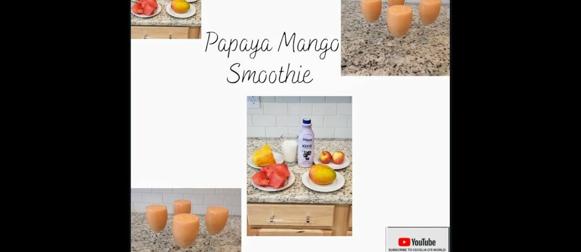 Papaya Mango Smoothie |Anti-Inflammatory Drink| Immune Booster Brink