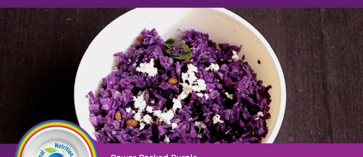 Power Packed Purple Cabbage Stir Fry | Nutrition Week | #RainbowRecipes | Dr. Debmita | Recipe Video