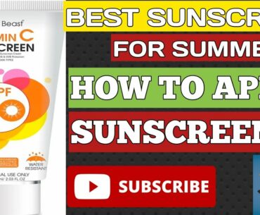 VITAMIN-C || SUNSCREEN CREAM || SPF -30 || REVIEW|| FLYING BEAST ||