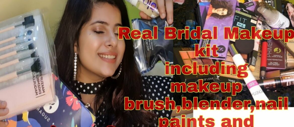 REAL bridal makeup kit||under 500 rs||affordable makeup kit