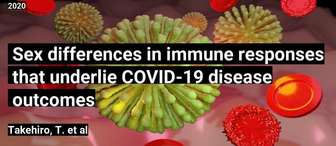 Sex differences in immune responses that underlie COVID 19 disease outcomes