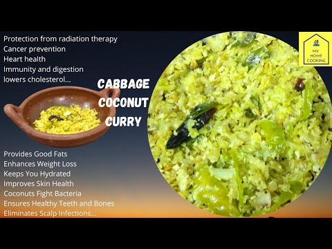 Healthy and tasty Cabbage  coconut curry in a clay pot | cabbage kobbari kura | clay pot recipe