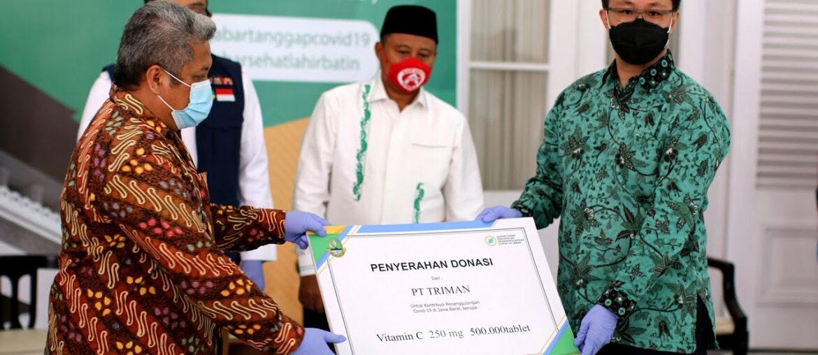 Sambutan Gubernur Jawa Barat dalam penerimaan donasi Vitamin C Triman