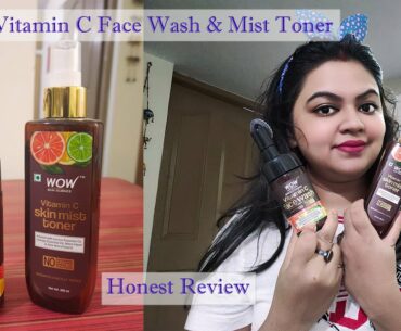 Wow Vitamin C Foaming Face Wash and Skin Mist Toner| Honest Review and How to Use| Wow Skin Science