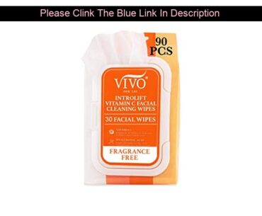 Top Introlift Vitamin C Makeup Remover Wipes - Fragrance Free Makeup Wipes for Face and Neck - Faci