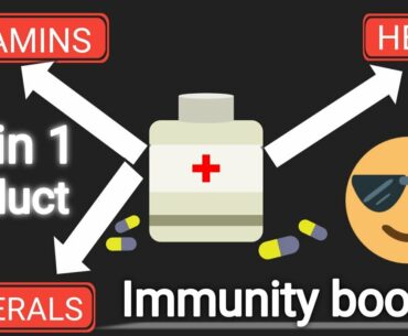 3 in 1 Immunity Booster - Herbs + Vitamins + Minerals Neuherbs Triple Immune - C plus | Awarehum