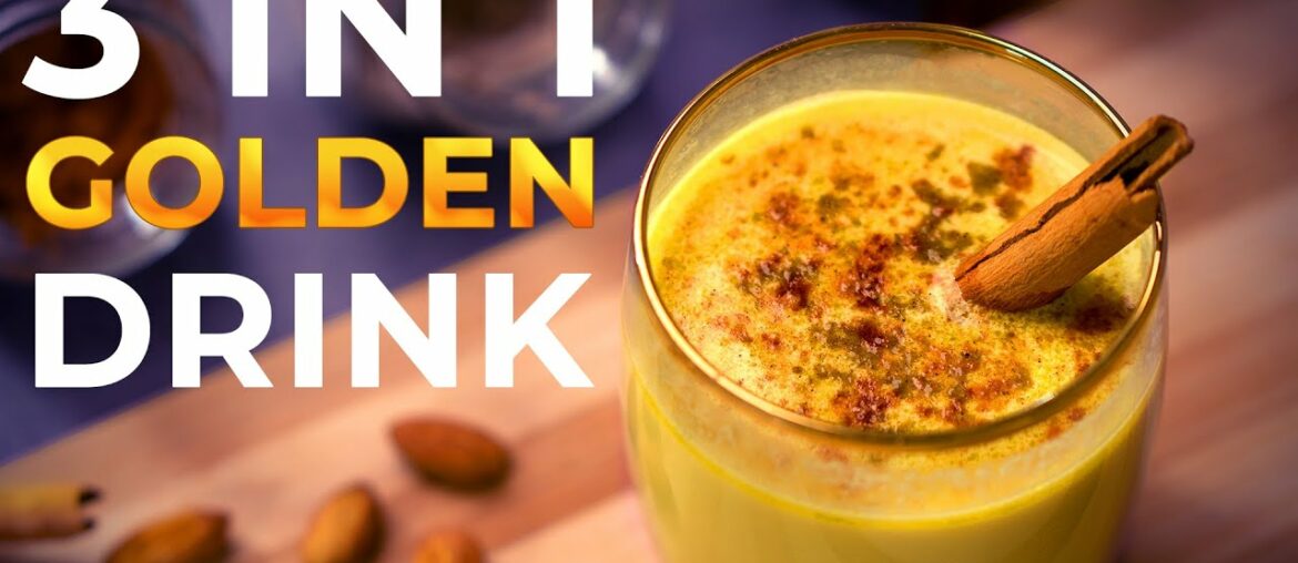 3 in 1 Golden Turmeric Milk | Immunity Booster Drink | Bedtime Latte | Winter Drink