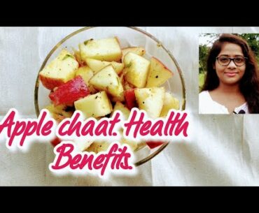 Apple chaat Recipe. Healthy benefits of Apple salad. An Apple's in a day keeps the Doctor away.